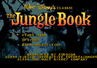 The Jungle Book Title Screen